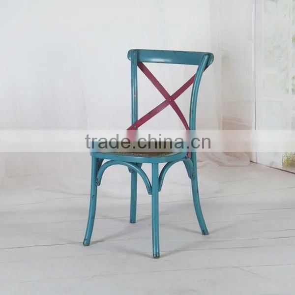RCH-4006-2 Cross Back Chair Used Restaurant Wood Chairs Quality Choice photo-4