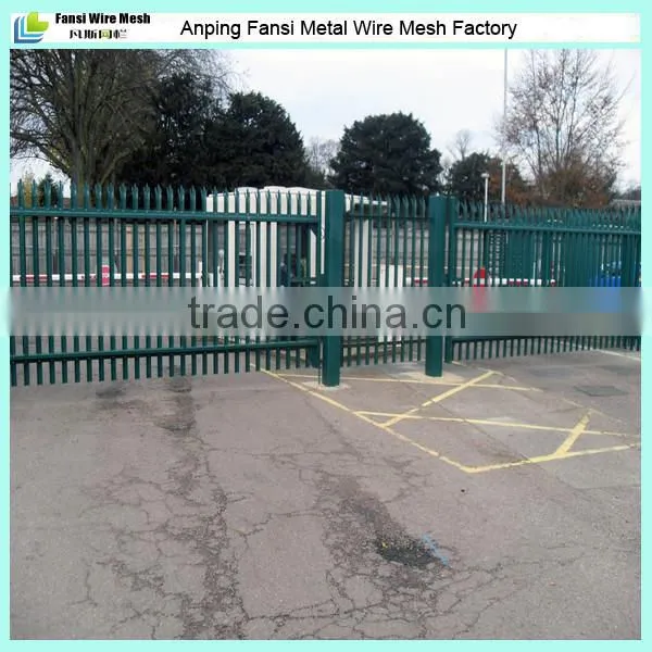 RAL 6005 Green Powder Coating Palisade Security Fencing photo-2