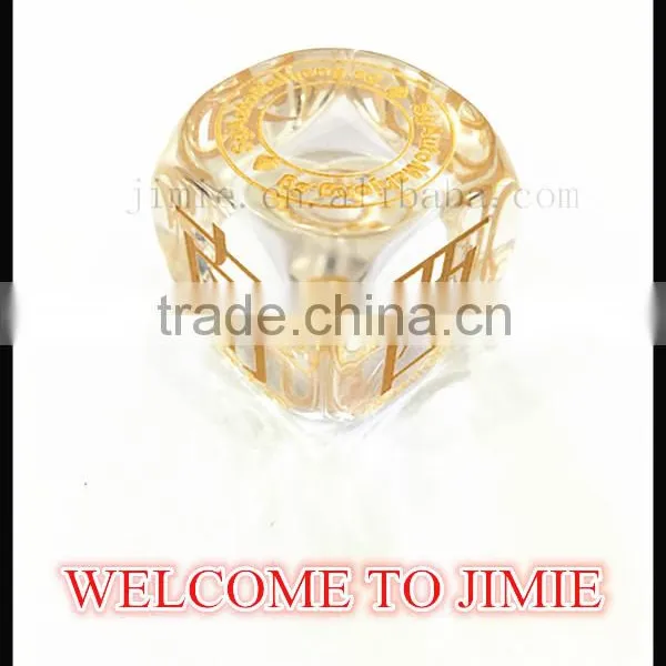 Custom 6 Sided Giant Transparent Crystal Laser Engraved Dice for Board Game photo-3