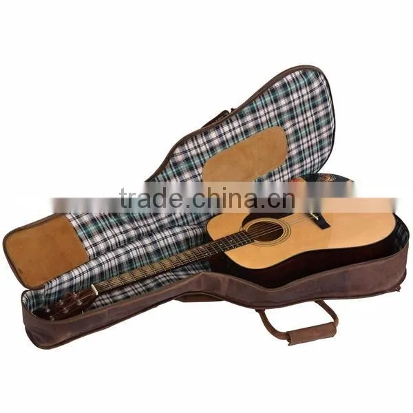 China Factory Custom Made 100% Real Leather Guitar Case Holder 41 Inch Quality Choice photo-6