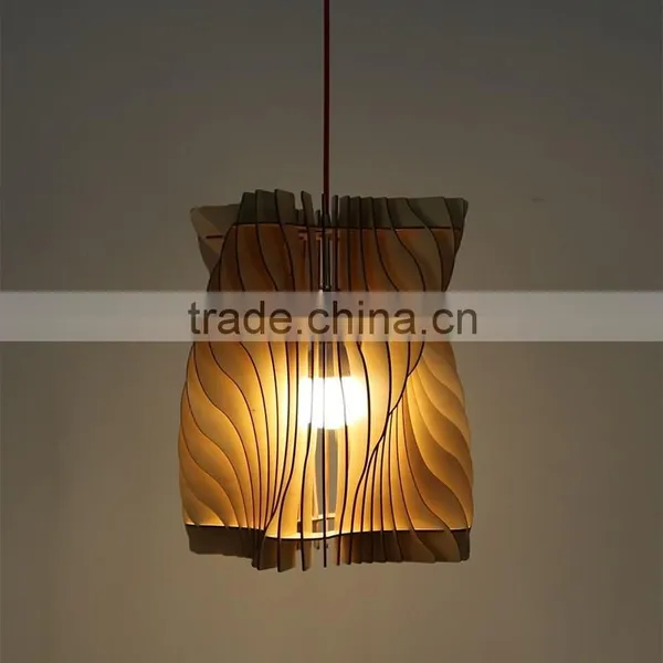 LED Pendant Light JK-8005B-28 Wood Pendant Lamp for Hotel Restaurant Projects Decoration photo-6