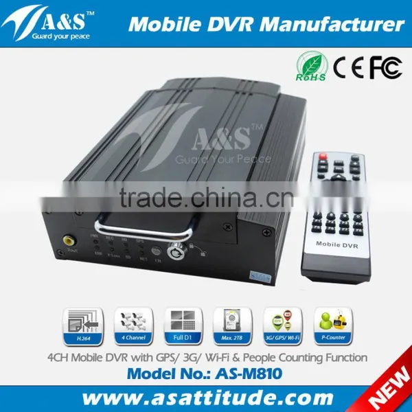 H.264 Car DVR Camera, 3G/4G Mobile DVR
