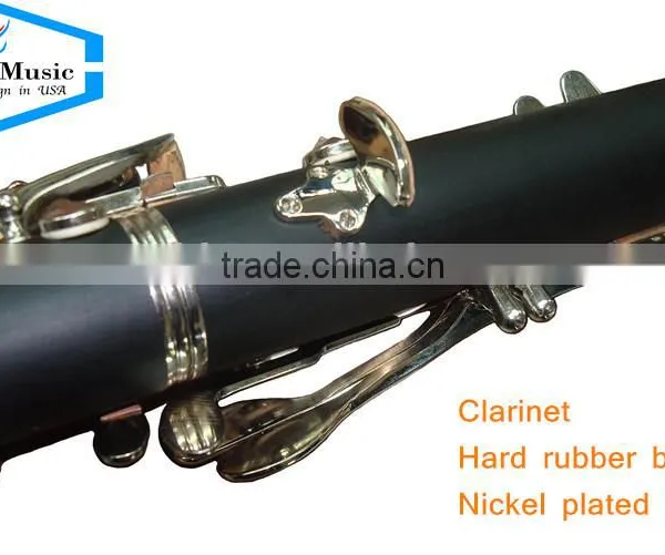 High Quality Cheap Clarinet Hard Rubber Body Nickel Plated photo-2