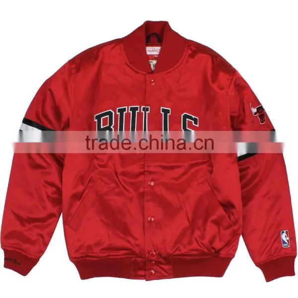 Pure Satin Jacket,custom Made Pure Satin Bomber Jacket,pure Style College Letterman Satin Jacket photo-3