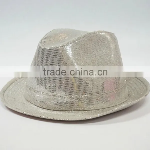 Mens Shining Fedora Hats, Plaid Fedora Hats, Fashional Fedora Hats