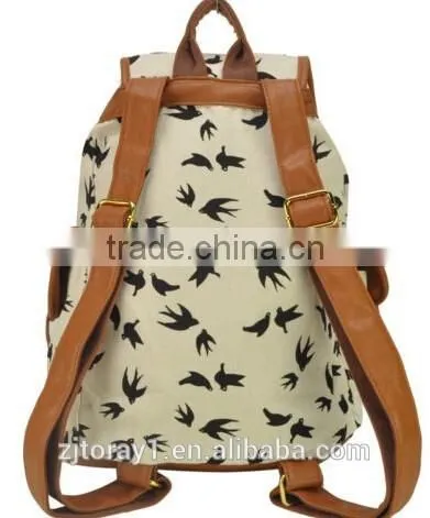 New Style Drawstring Backpack Shoulder School Bag for Girls photo-2