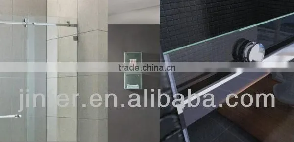 Stainless Steel Sliding Shower Glass Door Flat Type photo-3