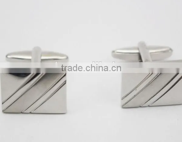 Cuff Button Brass Cufflinks Rectangle Brass Men Shirt Cuff Button photo-2