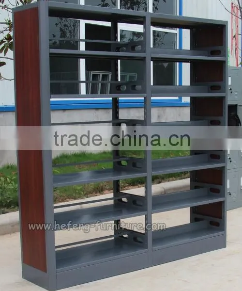 High Quality Elegant Metal Library Furniture Book Shelves