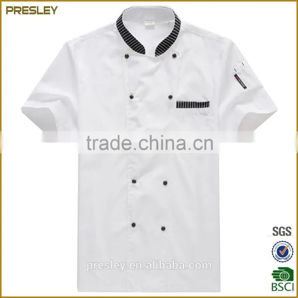 Factory Wholesale Custom New Fashion White Color Waterproof and Oilproof Chef Work Uniform Basic French Cooking Chef Uniform photo-2