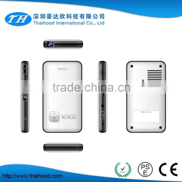 Professional Mini Smart Phone DLP Projector Built in 5000mAh Li-ion Battery Can be Use as Power Bank for IPhone6 Mini Projector photo-5