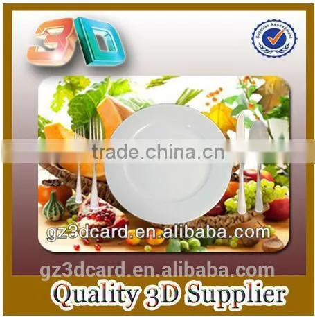 Hot Selling PP Plastic Table Mat/ 3D Lenticular Place Mat/ Free Sample 3D Place Mat photo-5