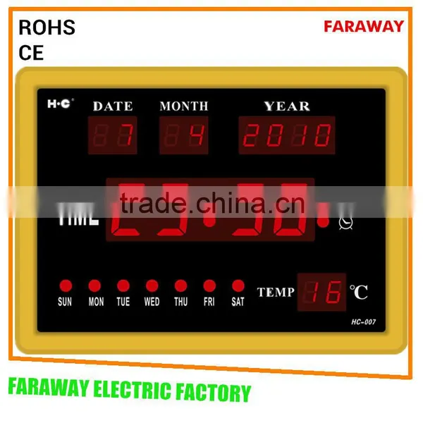 Desk Clock/digital Clock /digital Wall Clockwith Calendar, Alarm and Temperature photo-3