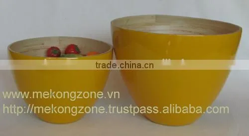 Lacquered Bamboo Bowl photo-6
