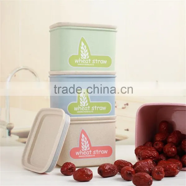 Wheat Straw Plastic Jar/container 550ml/850ml/1650ml photo-4