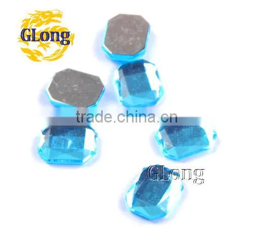 10*14mm Acrylic Flat Back Octagon Mix Color Bling Rhinestone&Crystal For Stylish Bags Garment Shoes #GY010-14P(Mix-s) photo-4