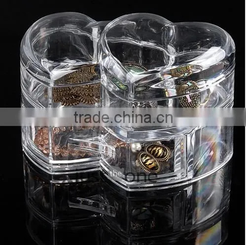 2015 new product Clear Acrylic Cosmetic Makeup Organiser Plastic Case Box