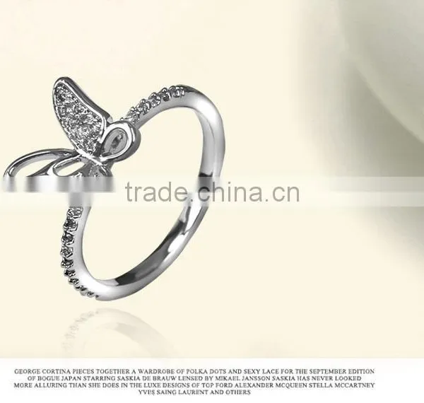 2016 Women's Fashion Brass Ring With Shiny CZ Jewelry photo-5