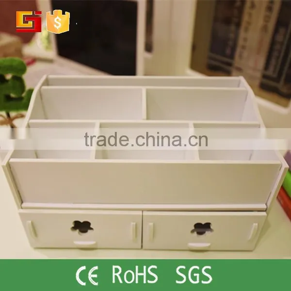 Cosmetic Storage Box DIY Makeup Desk Organizer Stationery Cute Case photo-3