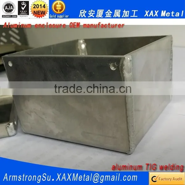XAX33Alu OEM ODM Customized Laser Cut Bend Weld Sheet Aluminum Pressure Regulator Enclosure photo-4