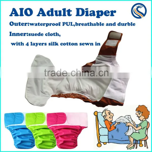 Adult Nursing Cloth Diaper Disable Cloth Diaper Washable Reusable Manufacturer Sale