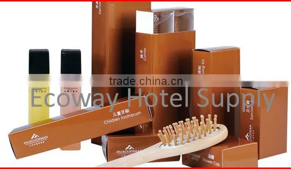 Luxury Hotel Guest Amenities Sample in Gold Cardbox photo-2