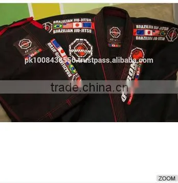 Wholesale Brazilian Style Gold Weave High Quality Custom Jiu Jitsu gi White,jiu Jitsu Kimono