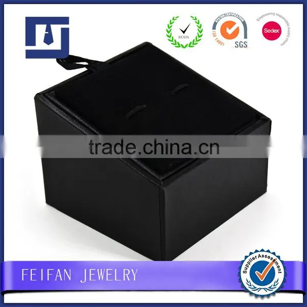 New Product Wholesale Customized Leather Cufflinks Box, Jewelry Box photo-2