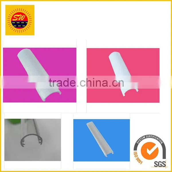 Various Shapes PC/PVC Plastic Extrusion LED Profile