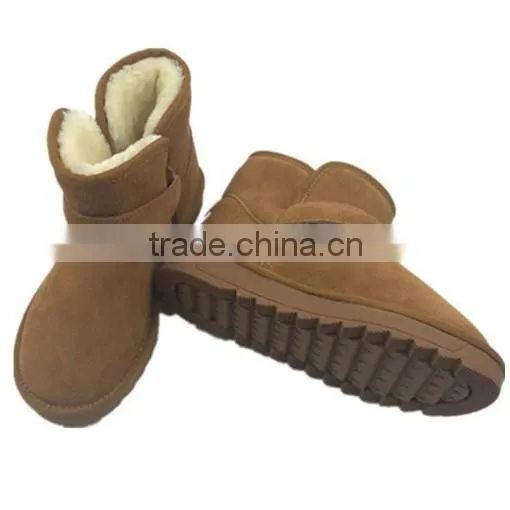 Wholesale Classy Buckle Women Leather Boots photo-4