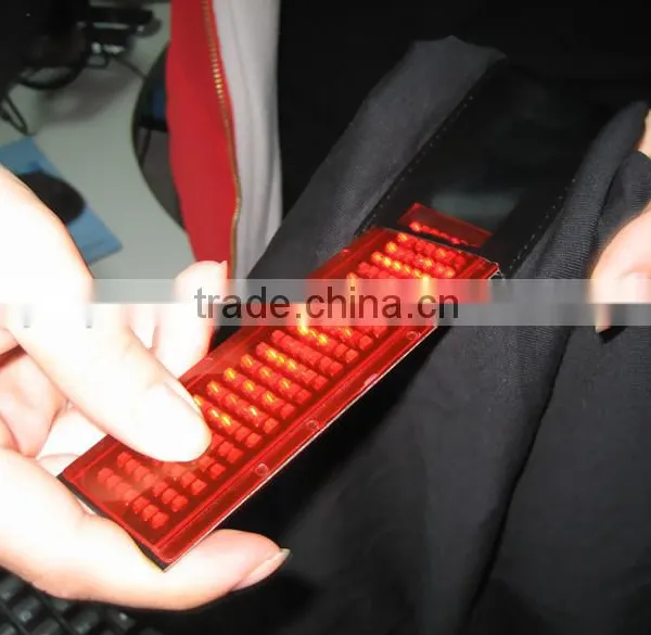 Led Scrolling Sign t Shirt Message Fashion Wholesale T-shirt Led Display photo-4