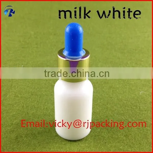White Porcelain Glass Bottle/fancy Glass Dropper Bottle/essential Oil Bottle photo-6