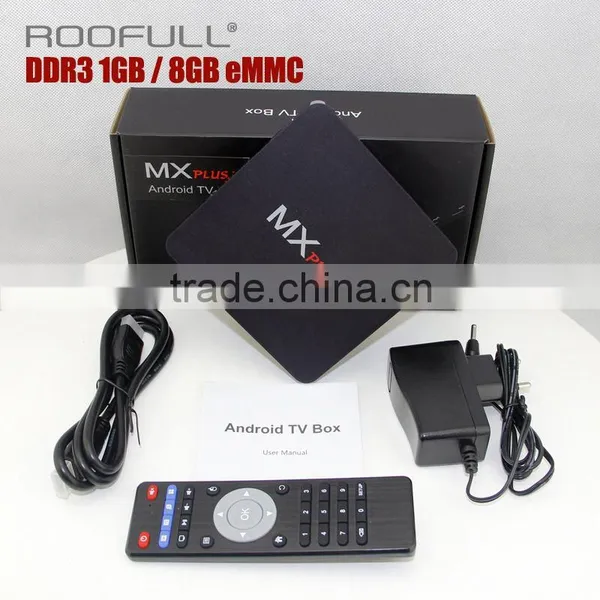 Roofull Newest MX Plus Ram 1g Rom 8g Quad Core MX Plus Ii Android TV Box MX Plus 2 RK3229 TV Box photo-4