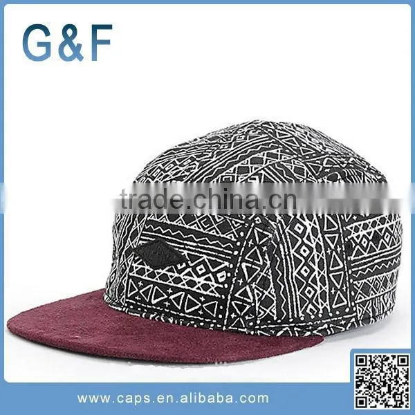 Custom Printed Blank 5 Panel Snapback Hat photo-5