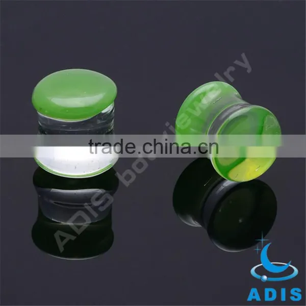 New Arrival Glass Ear Plug Body Jewelry Piercing Pyrex Glass Gauges photo-3