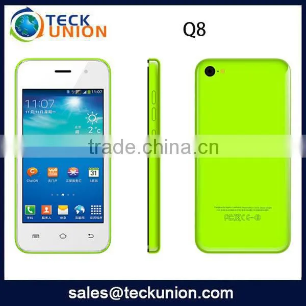 Made in China 4inch Android 3G Smartphone Q8 MTK6572 Dual Core Dual Camera photo-3