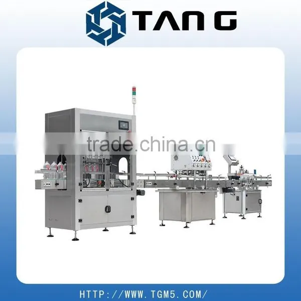 plastic bottle filling capping and labeling machine
