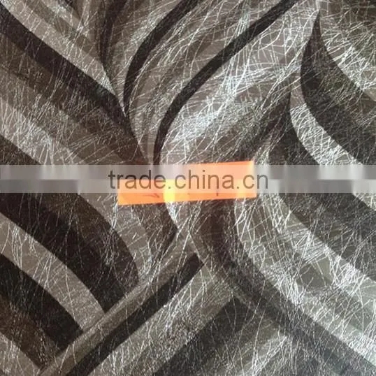 Carbon Black Silver Foil Metallic Wallpaper Manufacture Foshan Guangzhou China