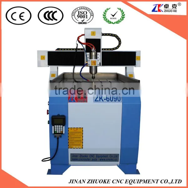 China Desktop Small CNC Router 6090 Engraving Milling With DSP Offline Control Stainless Steel Water Slot 600*900MM ZK-6090 photo-2