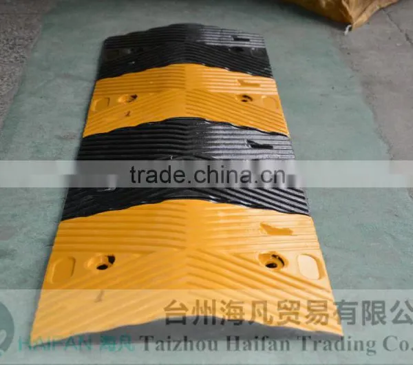 High Quality Traffic Road Speed Hump for Crossing/heavy Strength Rubber Road Speed Breaker Used on Road for Garage Safety photo-4