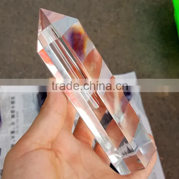 99% Clear K9 Crystal Points Natural Clear Quartz Crystal Wand photo-2