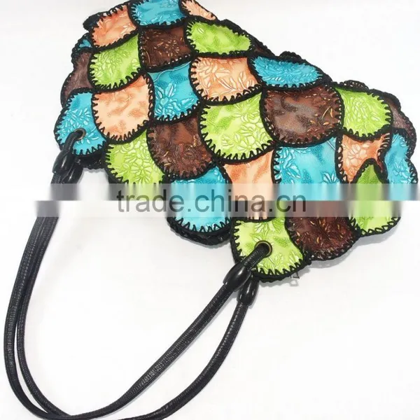 Ladies Leather Bag Multi Use Unique Shape Design Vivid Color Effect Hot Sale 2016 photo-2