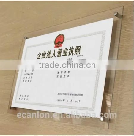 Wall Mounted Clear Acrylic a4 Plastic Poster Frame photo-2