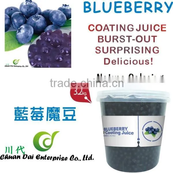 Taiwan Bubble Tea Blueberry Coating Juice Boba