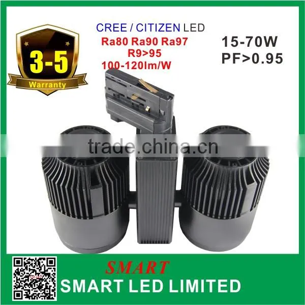 High Lumen Energy Saving Led Lights 360 Degree Rotatable COB 2*20w LED Track Light photo-5
