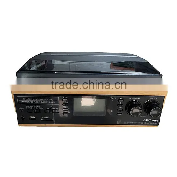 Rain Lane New Product 6-in-1 Electric Turntable Speaker Record Player photo-3