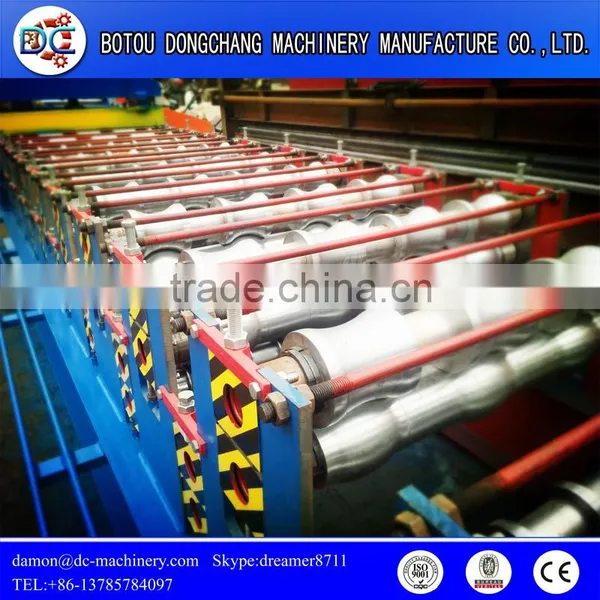 Color Steel Glalvanized Corrugated Trapezoidal Metal Sheet Roofing Sheet Machine ,double Layer Roof Sheet Roll Forming Machine photo-4