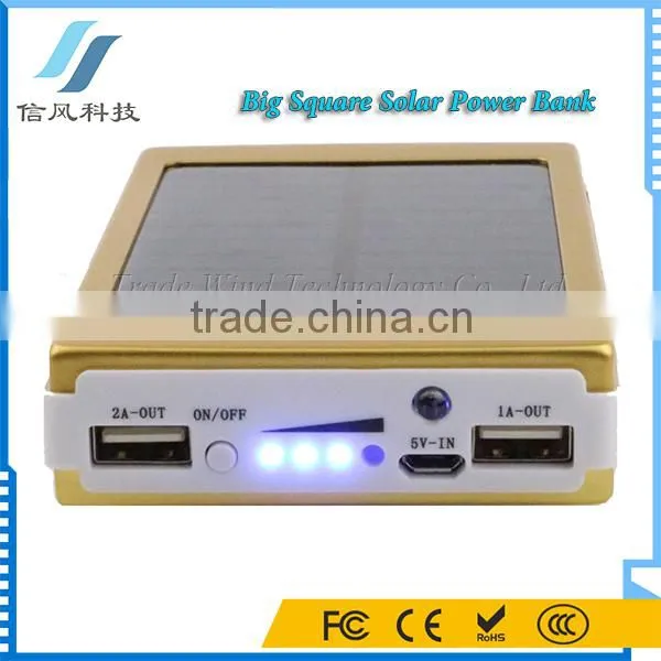 12000mAh Solar Power Bank Charger for Smartphone photo-3