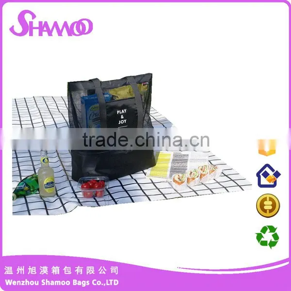 China Suppliers Mesh Handbag Shopping Bag Including Cooler Function
