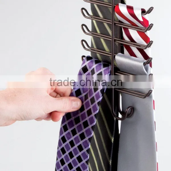 Satin Steel Vertical Tie and Belt Rack/Holder/Hanger photo-6